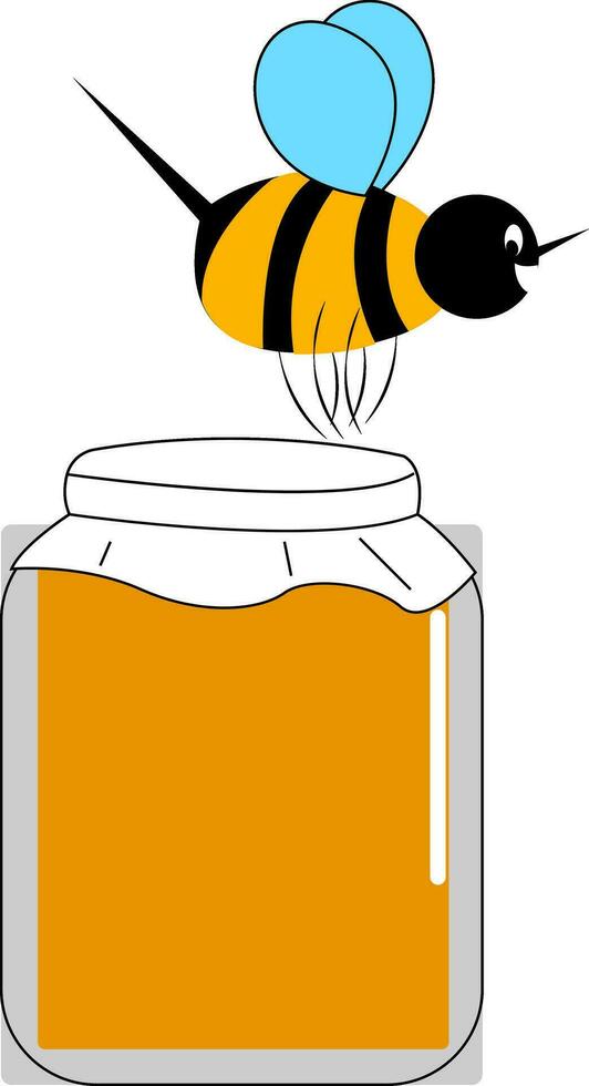 querida abelha em querida , vetor ou cor ilustração