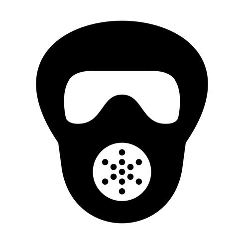 Ícone de vetor de máscara de gás