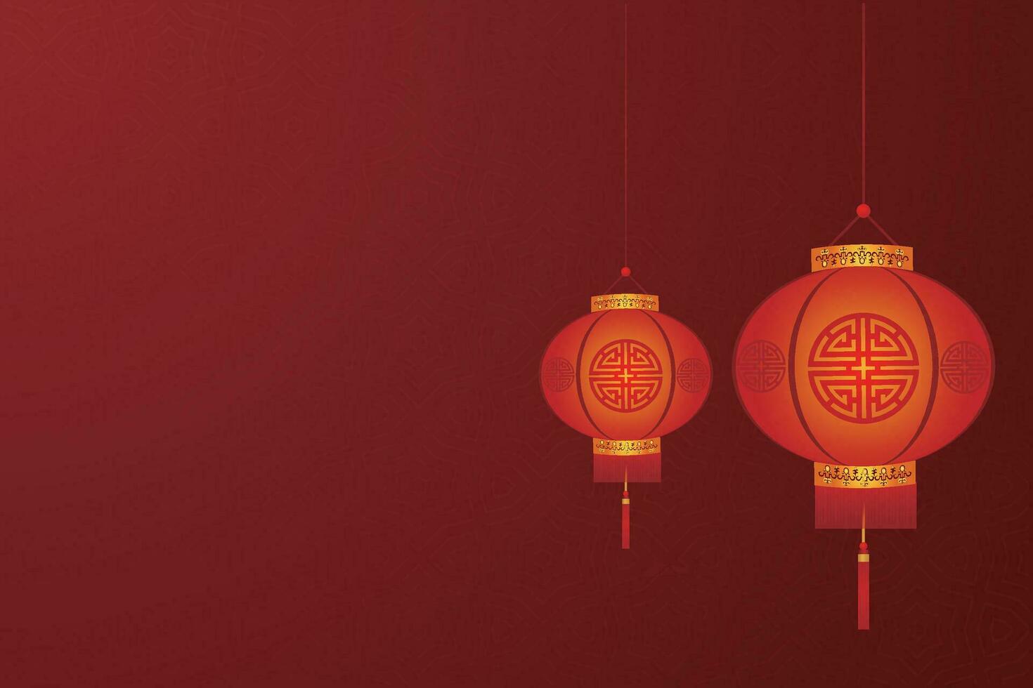 chinês lunar Novo ano festival 2024 celebração, feliz Novo ano fundo decorativo elementos. vetor