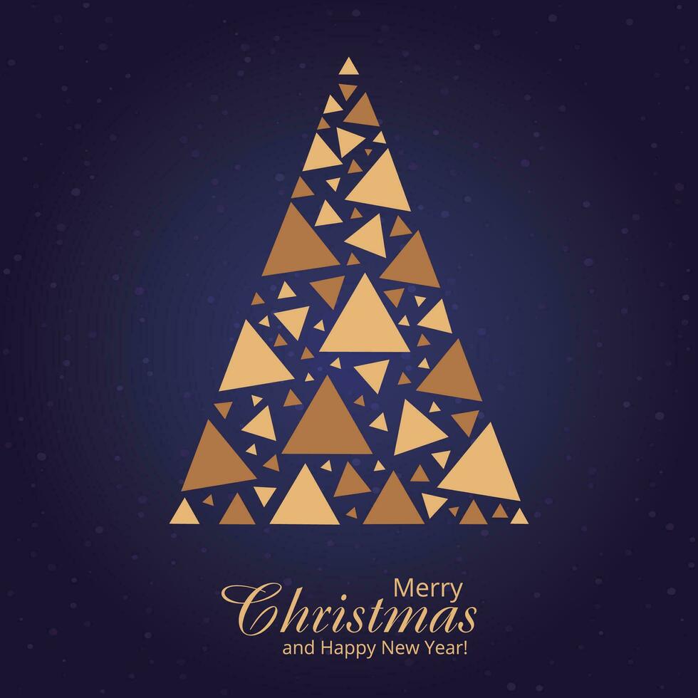 alegre Natal fundo e Natal árvore gráfico vetor elementos empilhado com elementos