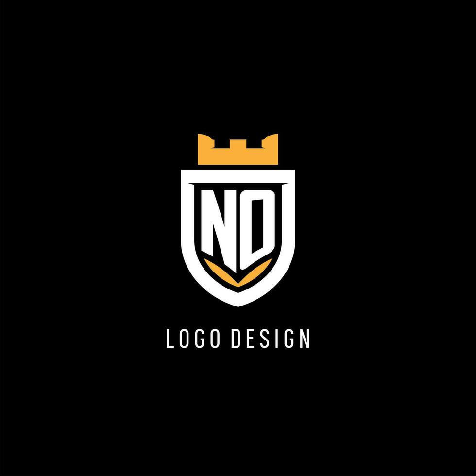 inicial não logotipo com escudo, esport jogos logotipo monograma estilo vetor