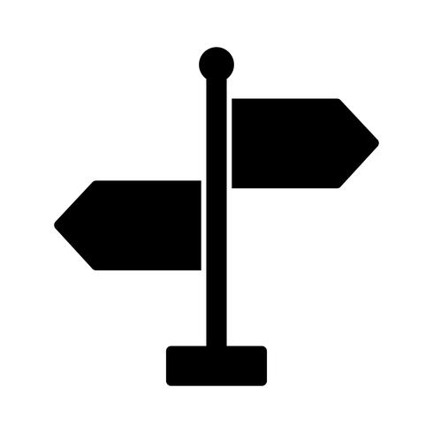 Ícone de vetor de direção