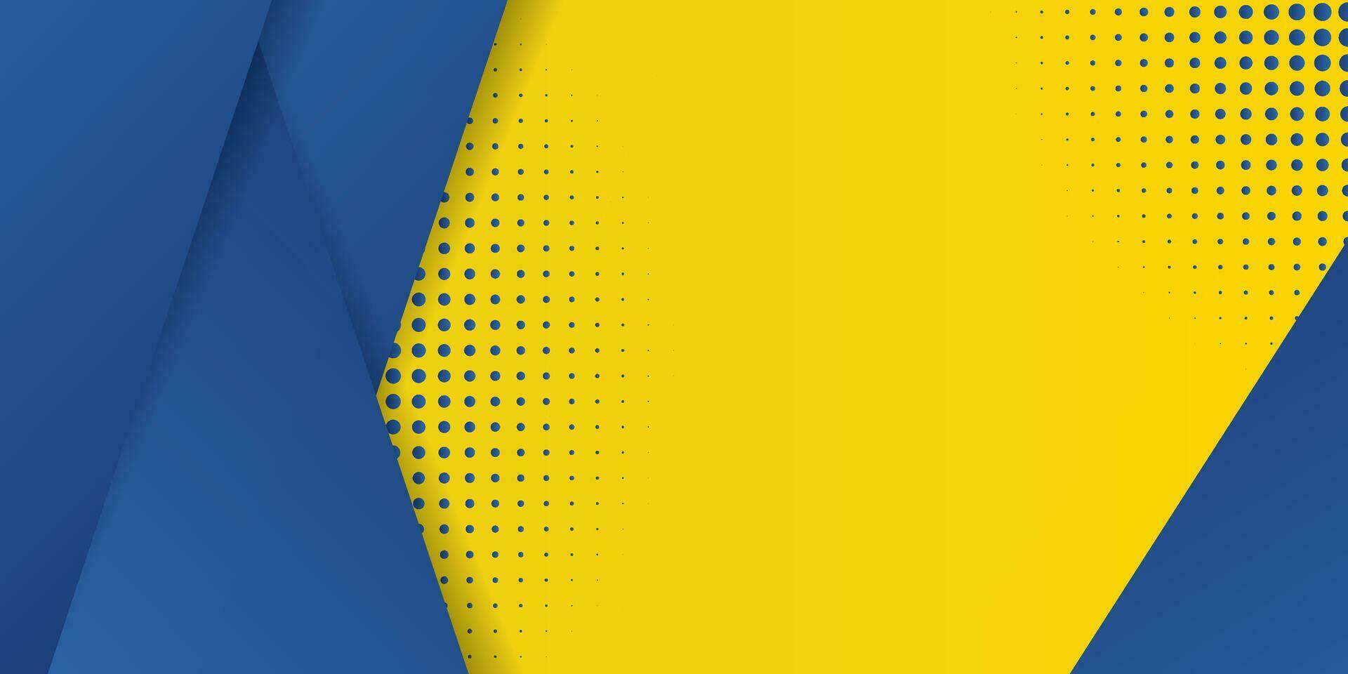 gráfico futurista de hipster moderno abstrato. fundo amarelo com listras. design de textura de fundo abstrato de vetor, pôster brilhante, ilustração em vetor de fundo amarelo e azul de banner.