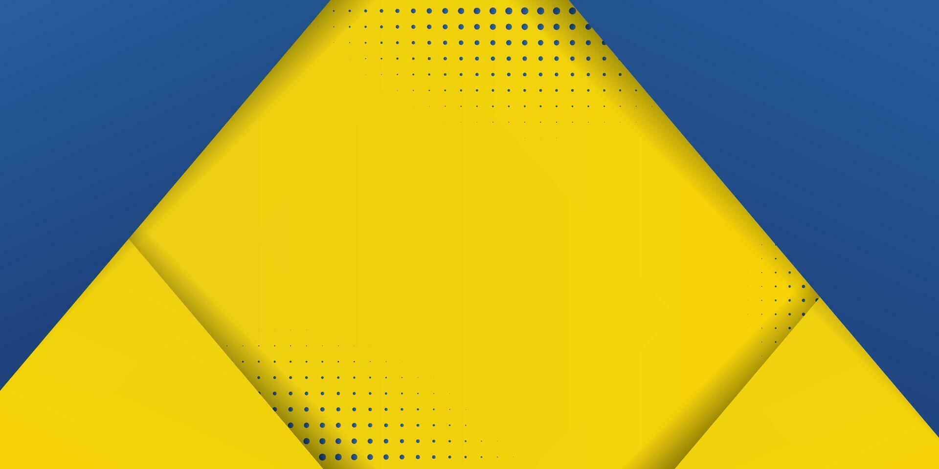 gráfico futurista de hipster moderno abstrato. fundo amarelo com listras. design de textura de fundo abstrato de vetor, pôster brilhante, ilustração em vetor de fundo amarelo e azul de banner.