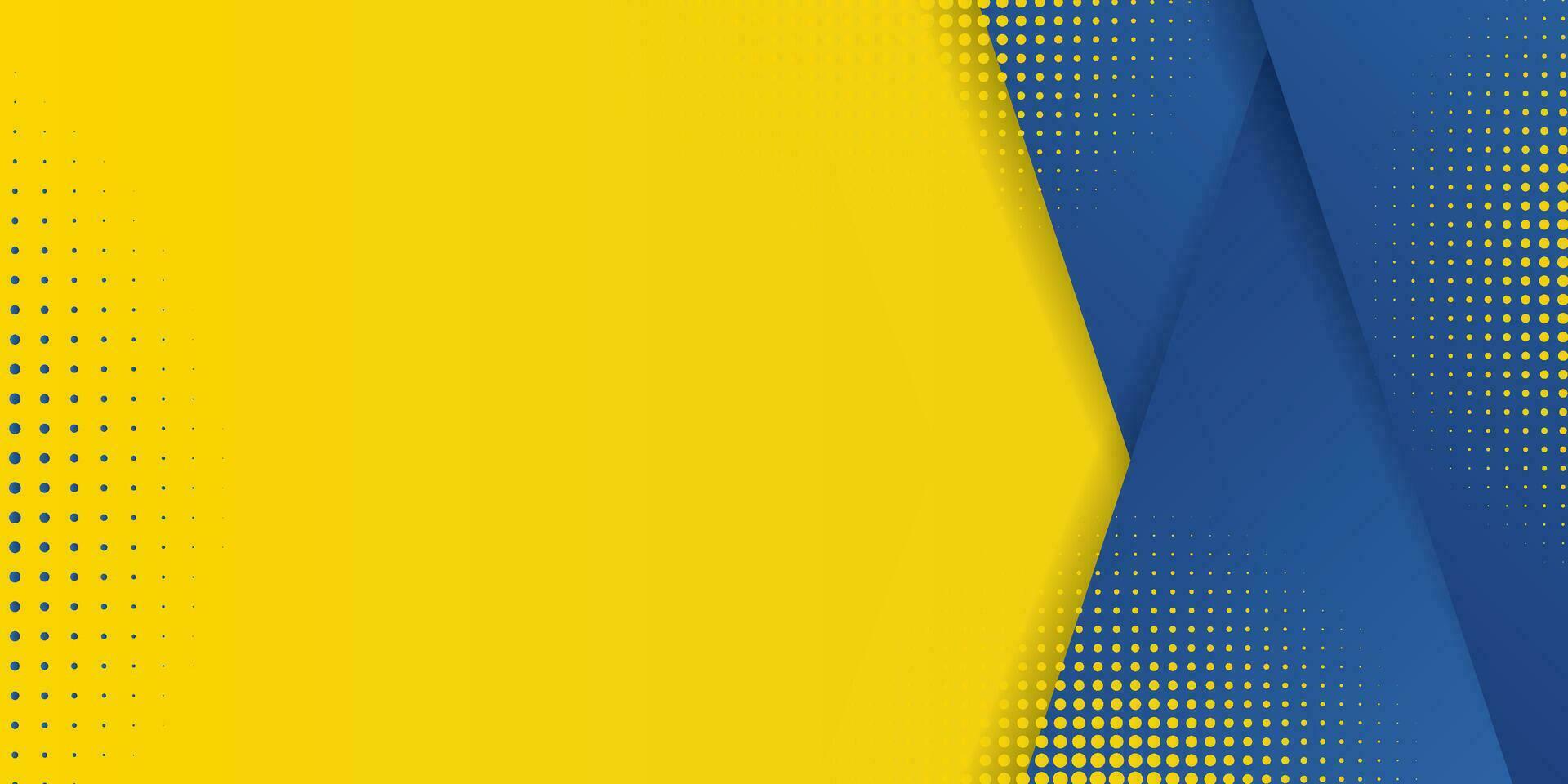 gráfico futurista de hipster moderno abstrato. fundo amarelo com listras. design de textura de fundo abstrato de vetor, pôster brilhante, ilustração em vetor de fundo amarelo e azul de banner.