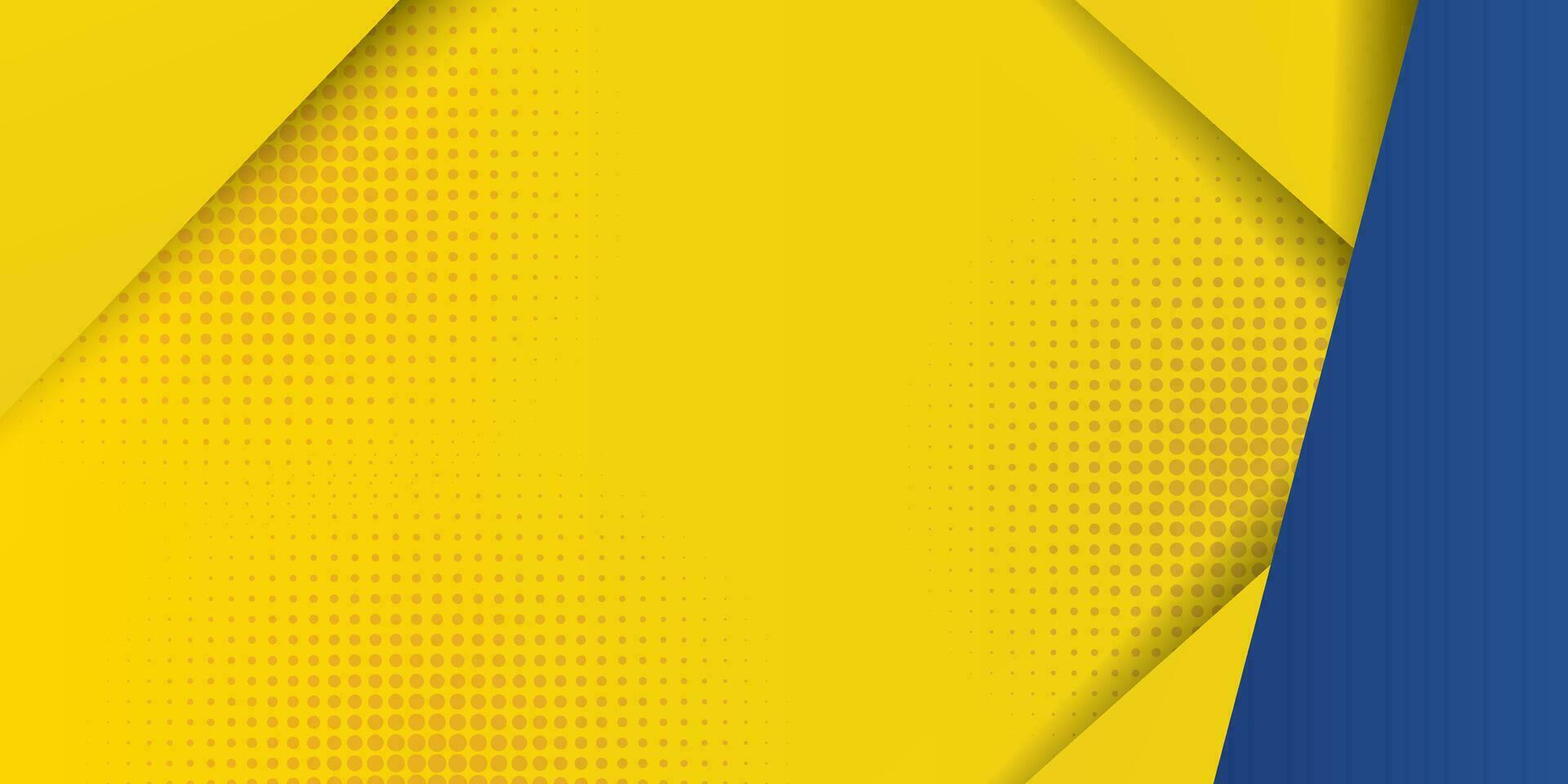 gráfico futurista de hipster moderno abstrato. fundo amarelo com listras. design de textura de fundo abstrato de vetor, pôster brilhante, ilustração em vetor de fundo amarelo e azul de banner.