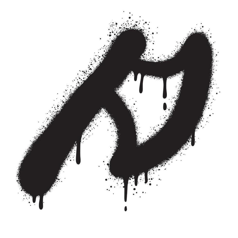 spray pintado grafite machado ícone logotipo pulverizado isolado com uma branco fundo. vetor