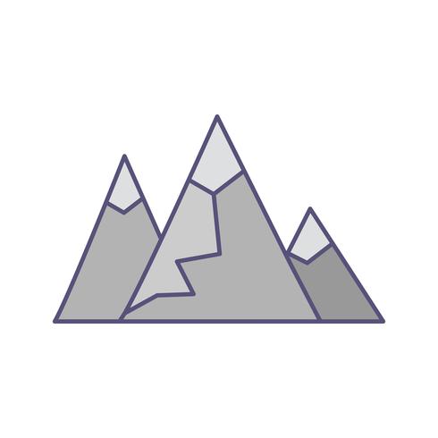 Ícone de vetor de montanhas