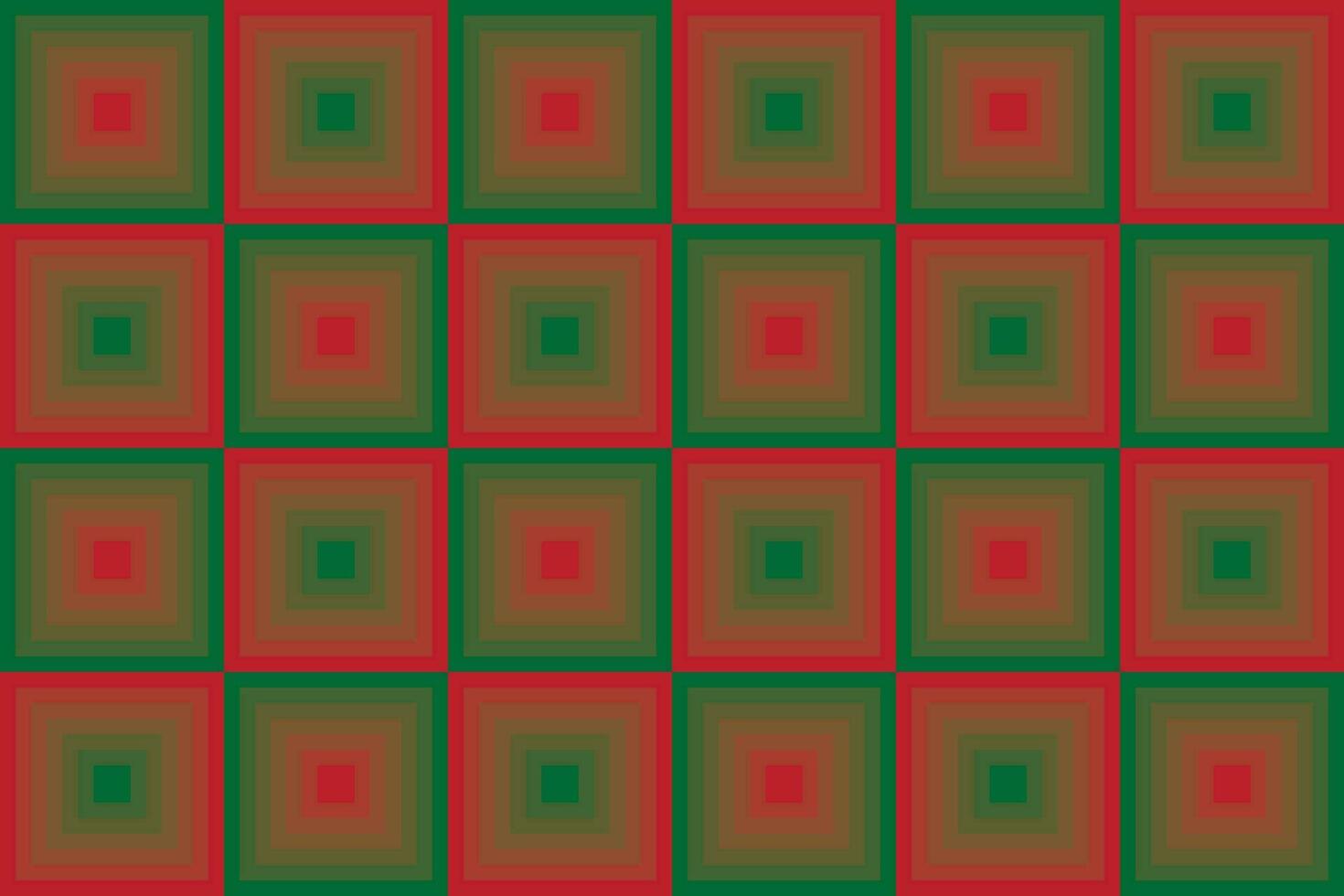 ilustração gradiente vermelho e verde cor dentro quadrado mesa do Natal cor fundo. vetor