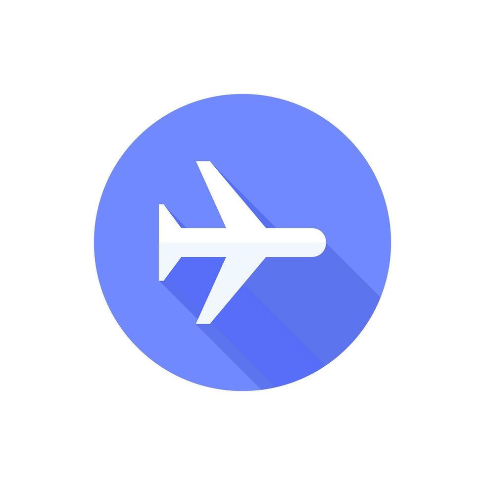 ar avião a partir de acima grandes sombra ícone. simples glifo.aeroporto ícones para ui e ux.website ou Móvel inscrição vetor