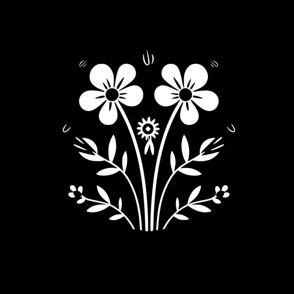 flores - minimalista e plano logotipo - vetor ilustração