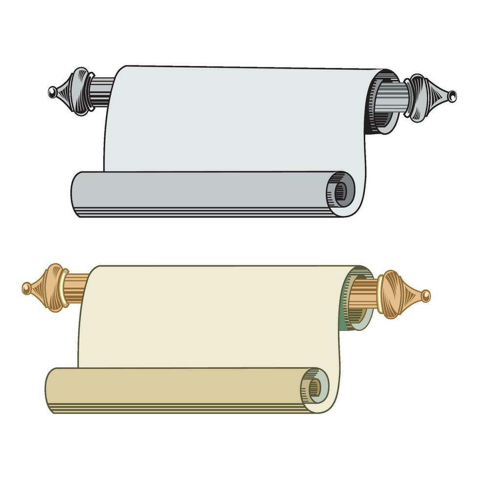 mão desenhado horizontal faixas conjunto com retro estilo fitas decoração elementos isolado vetor ilustração