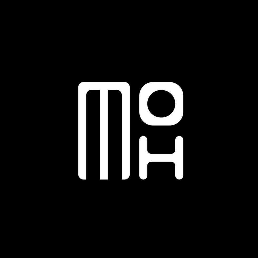 moh carta logotipo vetor projeto, moh simples e moderno logotipo. moh luxuoso alfabeto Projeto
