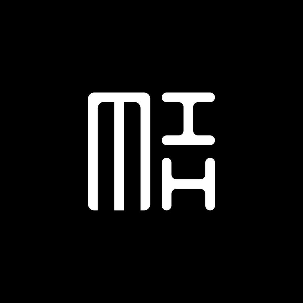 mih carta logotipo vetor projeto, mih simples e moderno logotipo. mih luxuoso alfabeto Projeto