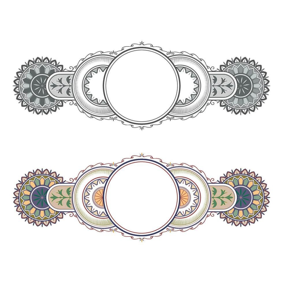 mão desenhado horizontal faixas conjunto com retro estilo fitas decoração elementos isolado vetor ilustração