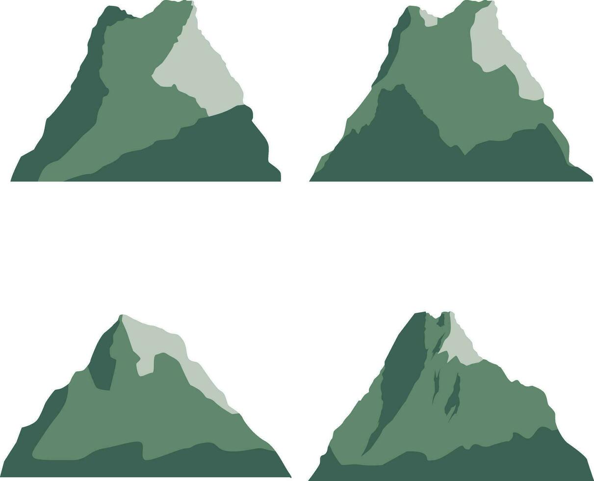 internacional montanha dia ícone com abstrato Projeto. isolado em branco fundo. vetor ilustração definir.
