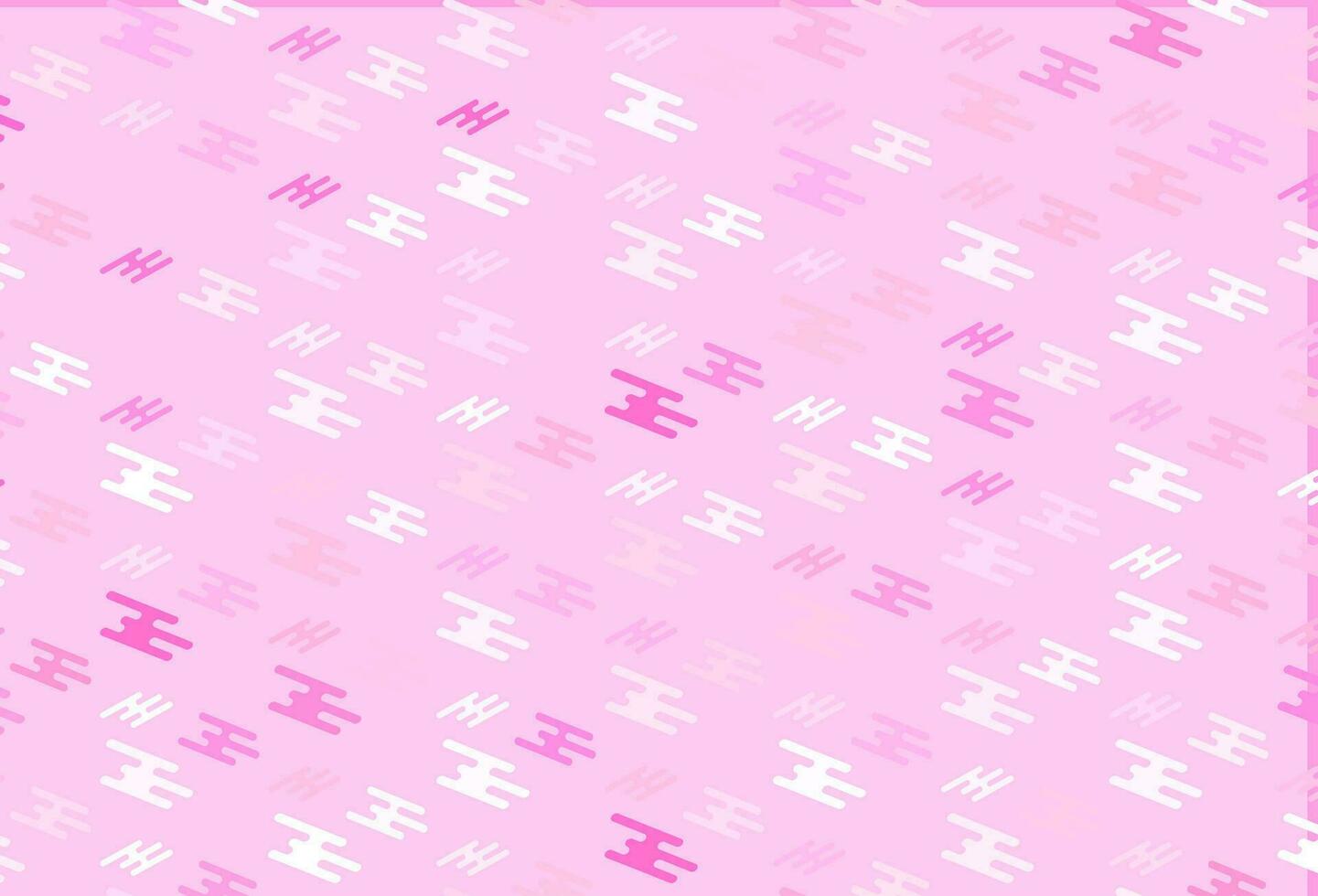 textura vector rosa claro com linhas coloridas.