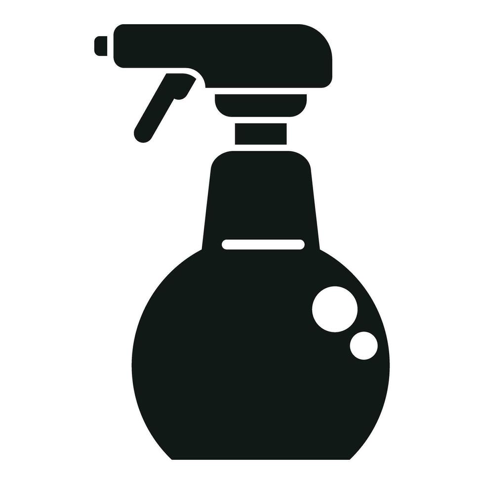 reuso spray garrafa ícone simples vetor. mão lavar atomizador vetor