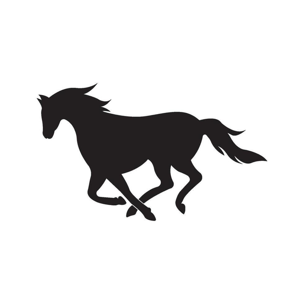 cavalo logotipo ícone, Projeto vetor ilustração modelo.