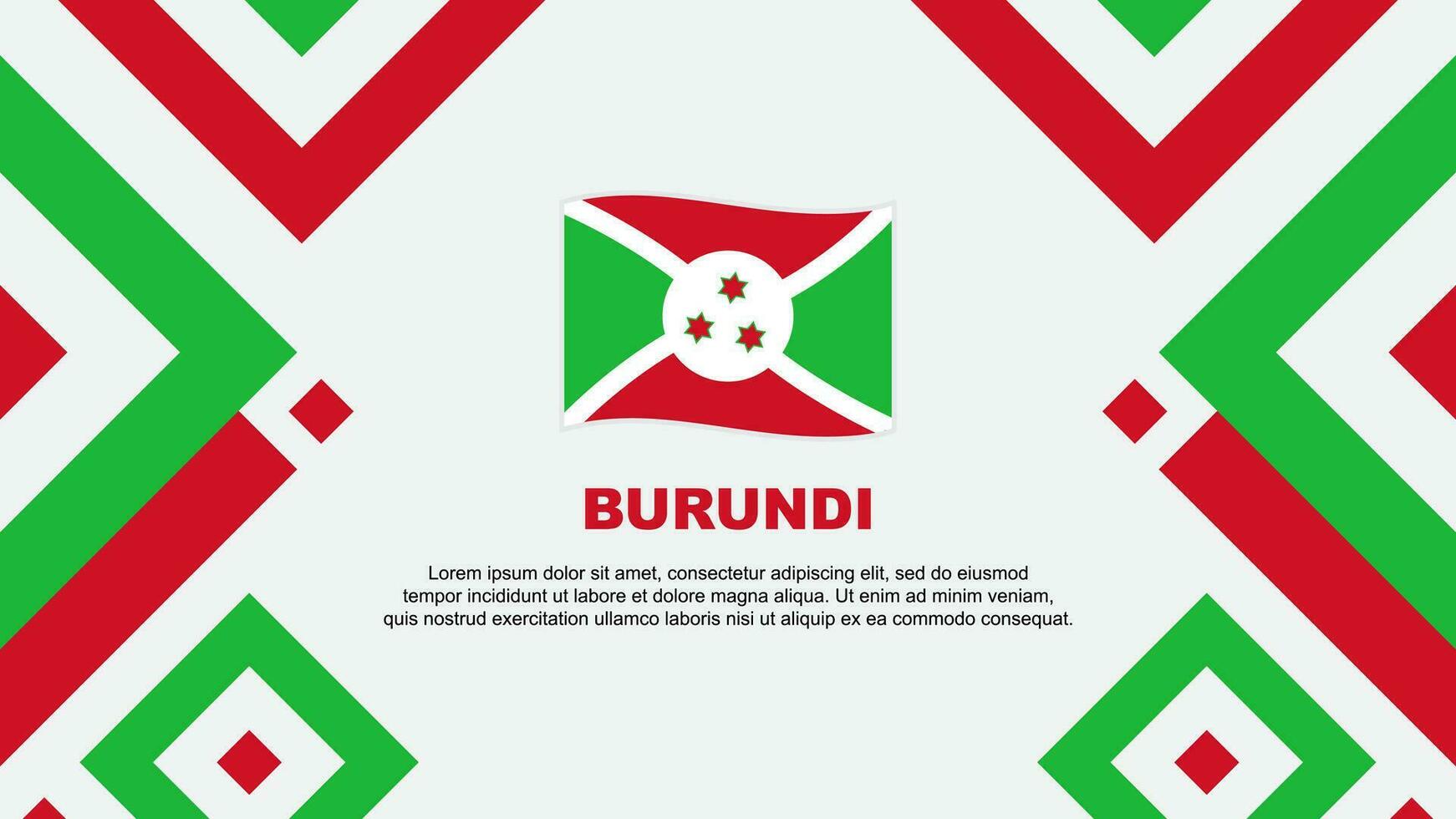 Burundi bandeira abstrato fundo Projeto modelo. Burundi independência dia bandeira papel de parede vetor ilustração. Burundi modelo