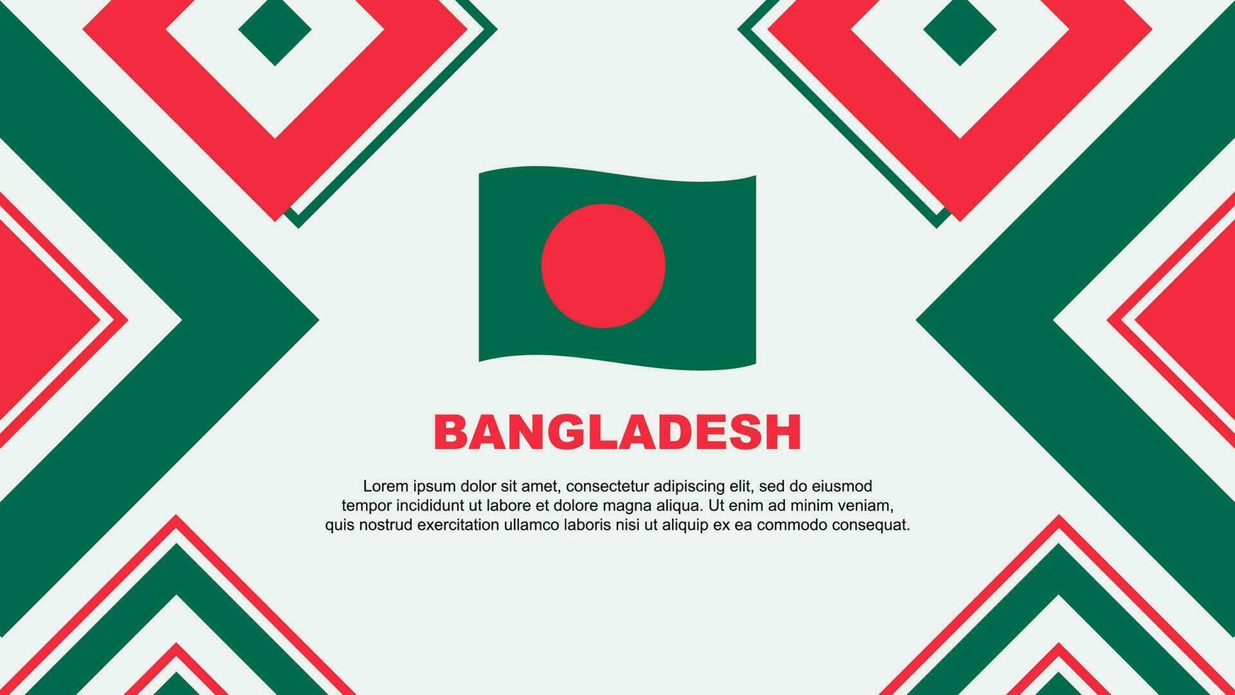 Bangladesh bandeira abstrato fundo Projeto modelo. Bangladesh independência dia bandeira papel de parede vetor ilustração. Bangladesh independência dia