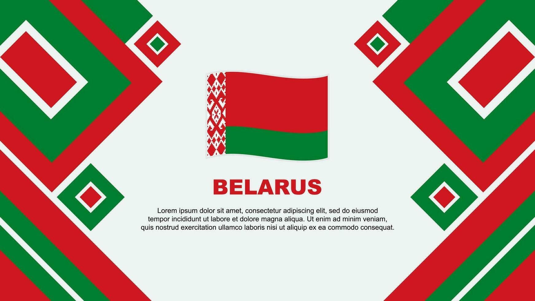 bielorrússia bandeira abstrato fundo Projeto modelo. bielorrússia independência dia bandeira papel de parede vetor ilustração. bielorrússia desenho animado