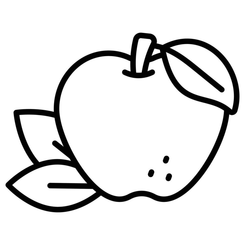 uma Customizável ícone do vermelho maçã, pronto para usar vetor