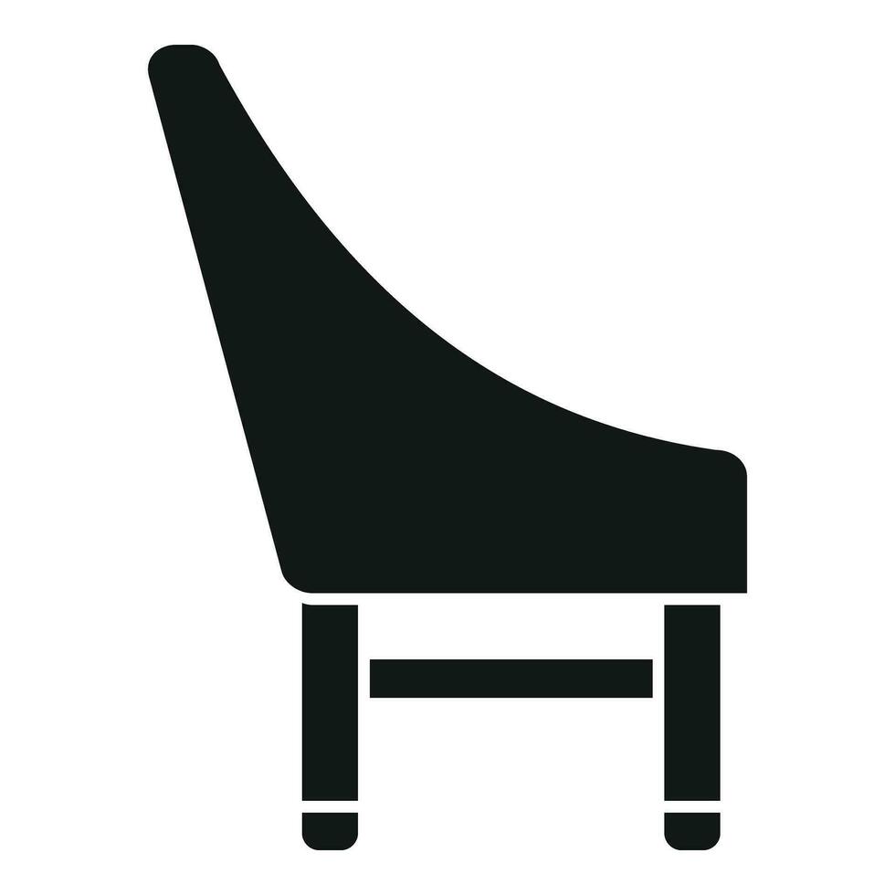 Novo mobília cadeira ícone simples vetor. espaço pátio vetor