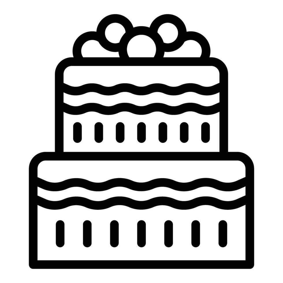nupcial pastelaria sobremesa ícone esboço vetor. confeitaria casamento bolo vetor