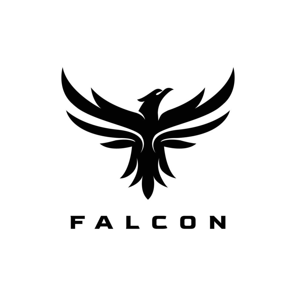 Águia falcão logotipo Projeto modelo - vetor ilustração.