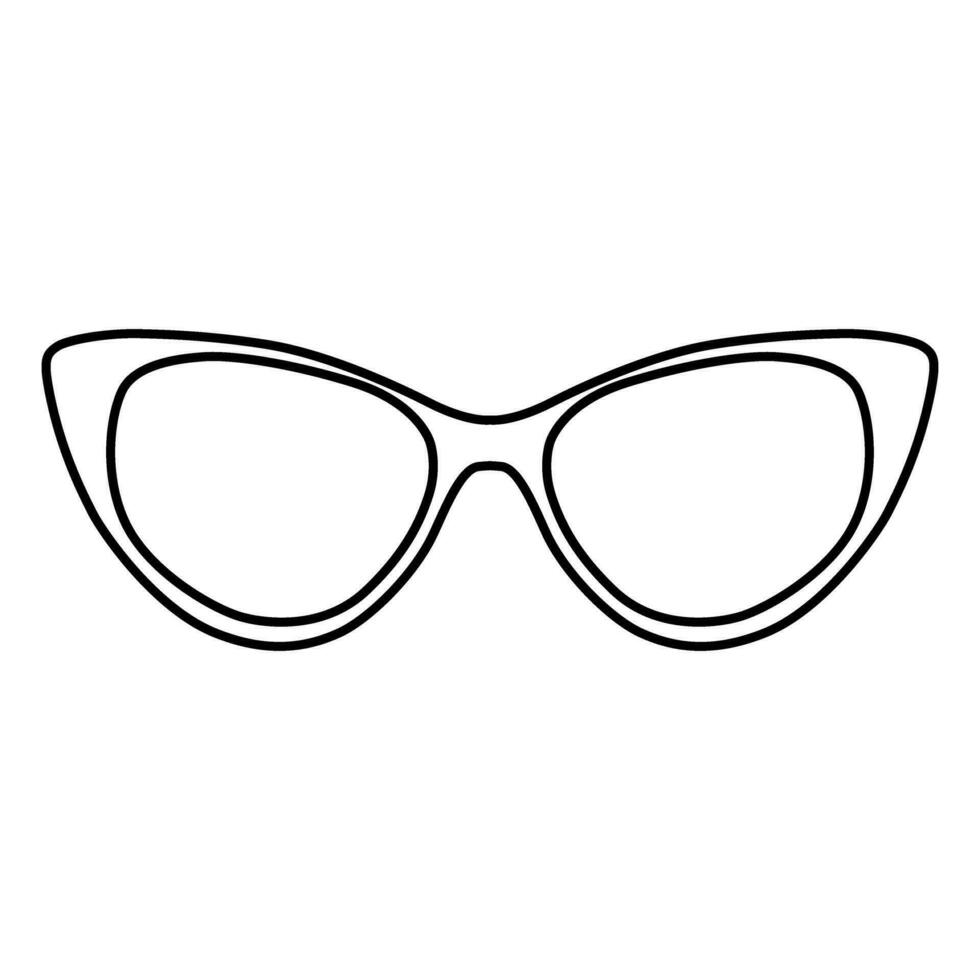 óculos ícone vetor. oculos de sol ilustração placa. cegueira símbolo ou logotipo. vetor