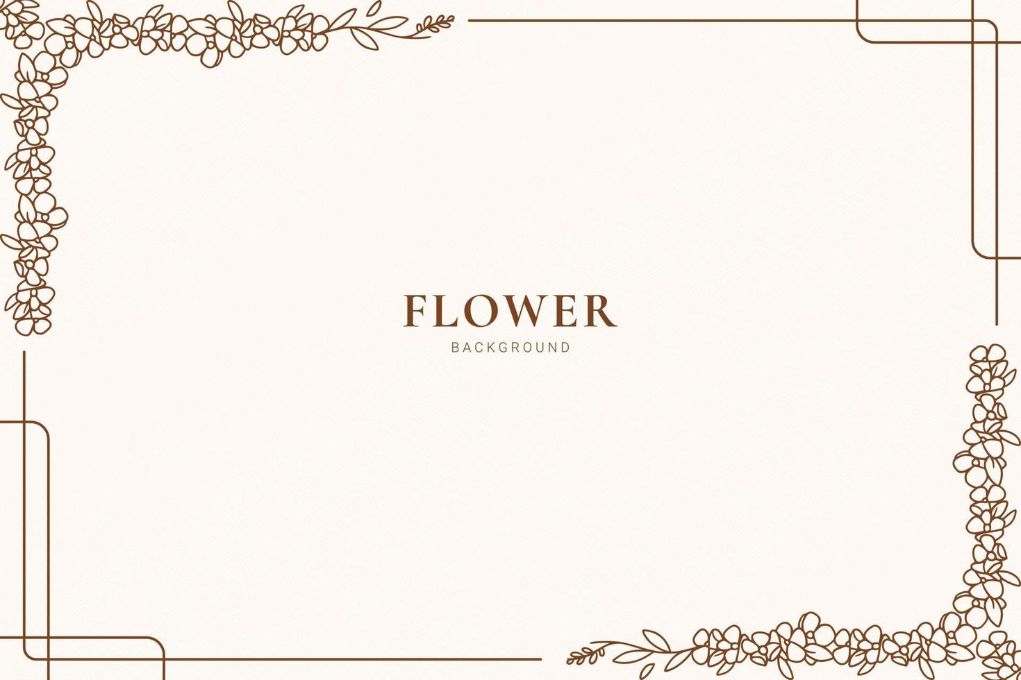 fundo decorativo com moldura floral vetor