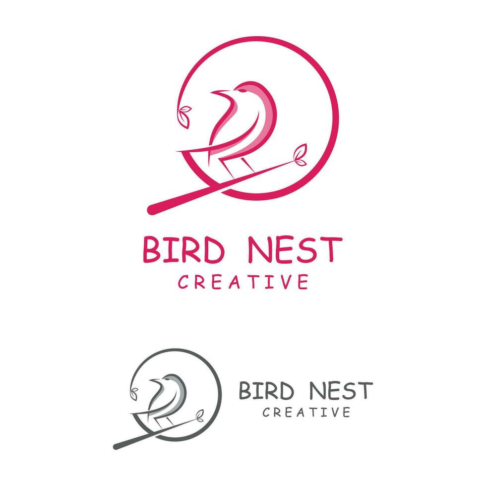 pássaro ninho logotipo projeto, pássaro casa vetor para ovos, simples moderno e elegante pássaro ninho logotipo, logotipo para natureza fotógrafo, iniciantes ou uma o negócio logotipo com uma natureza tema