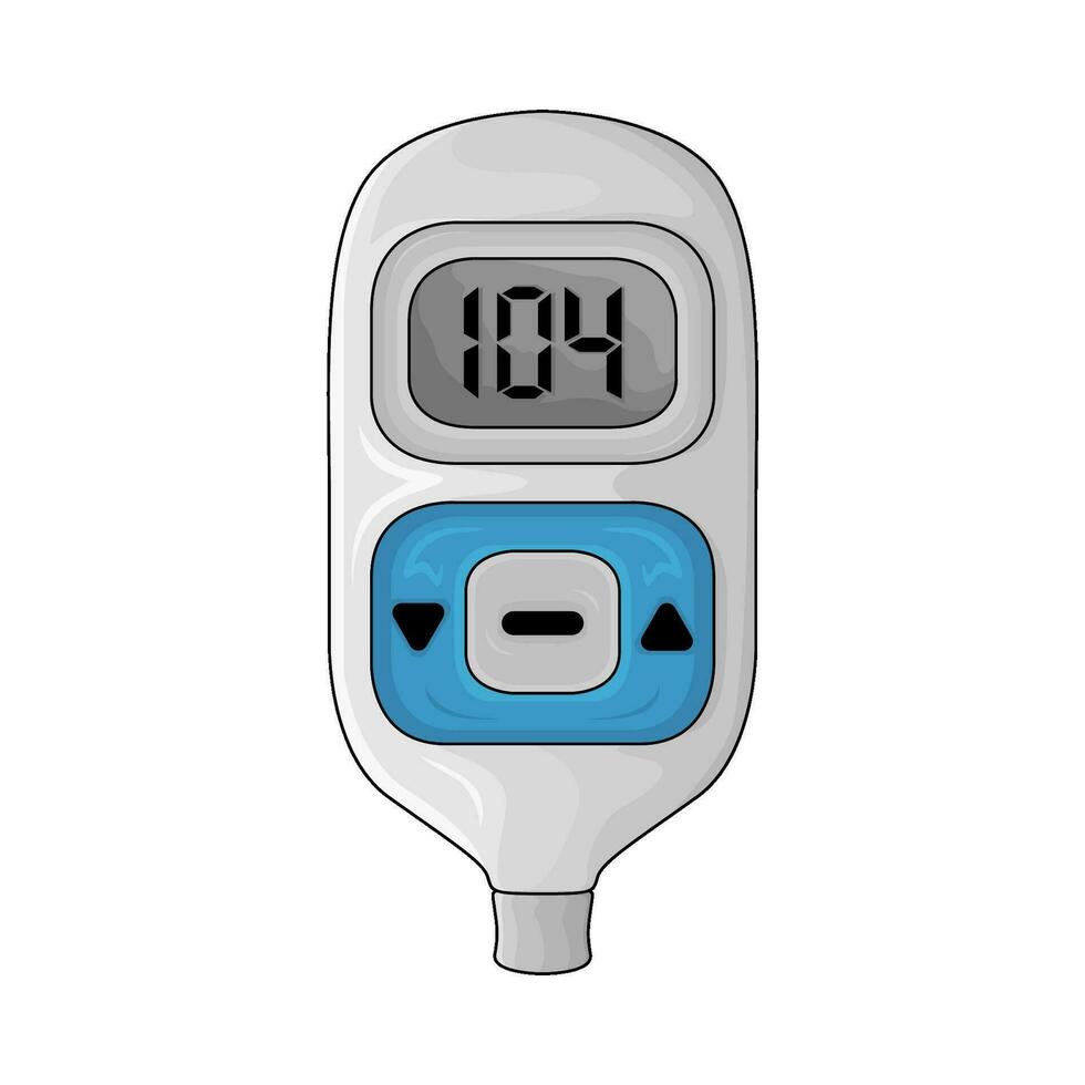 sangue açúcar detector ilustração vetor