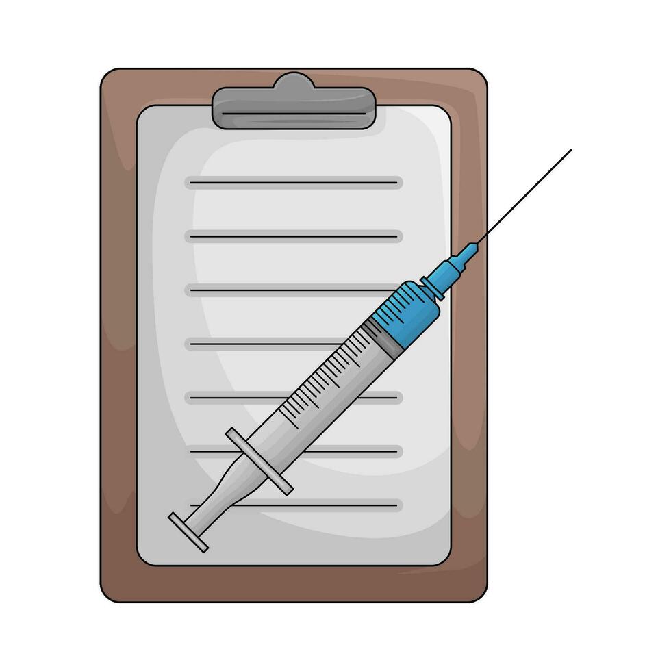 Arquivo remédio diabetes com injeção ilustração vetor