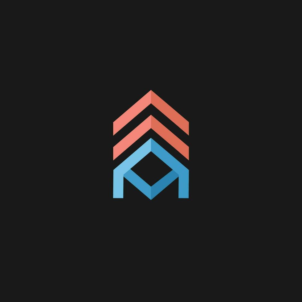 modelo de design de logotipo imobiliário moderno vetor