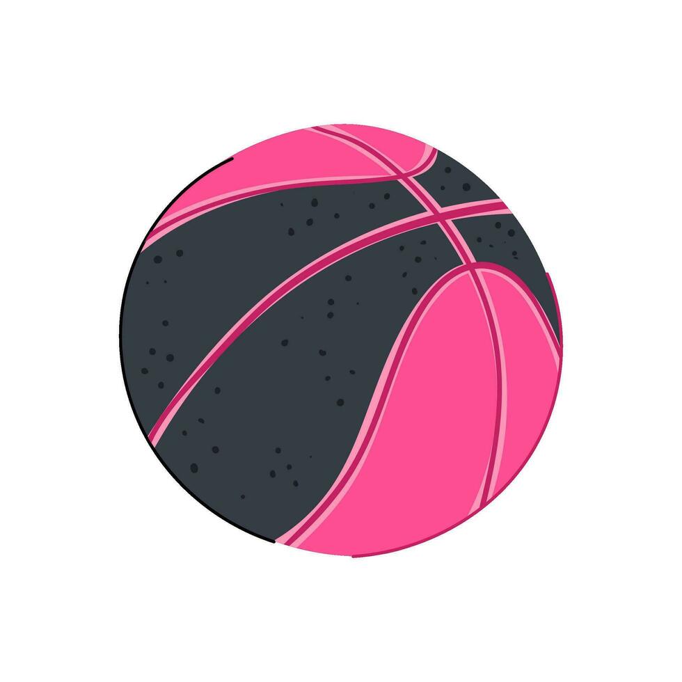 esporte basquetebol bola desenho animado vetor ilustração