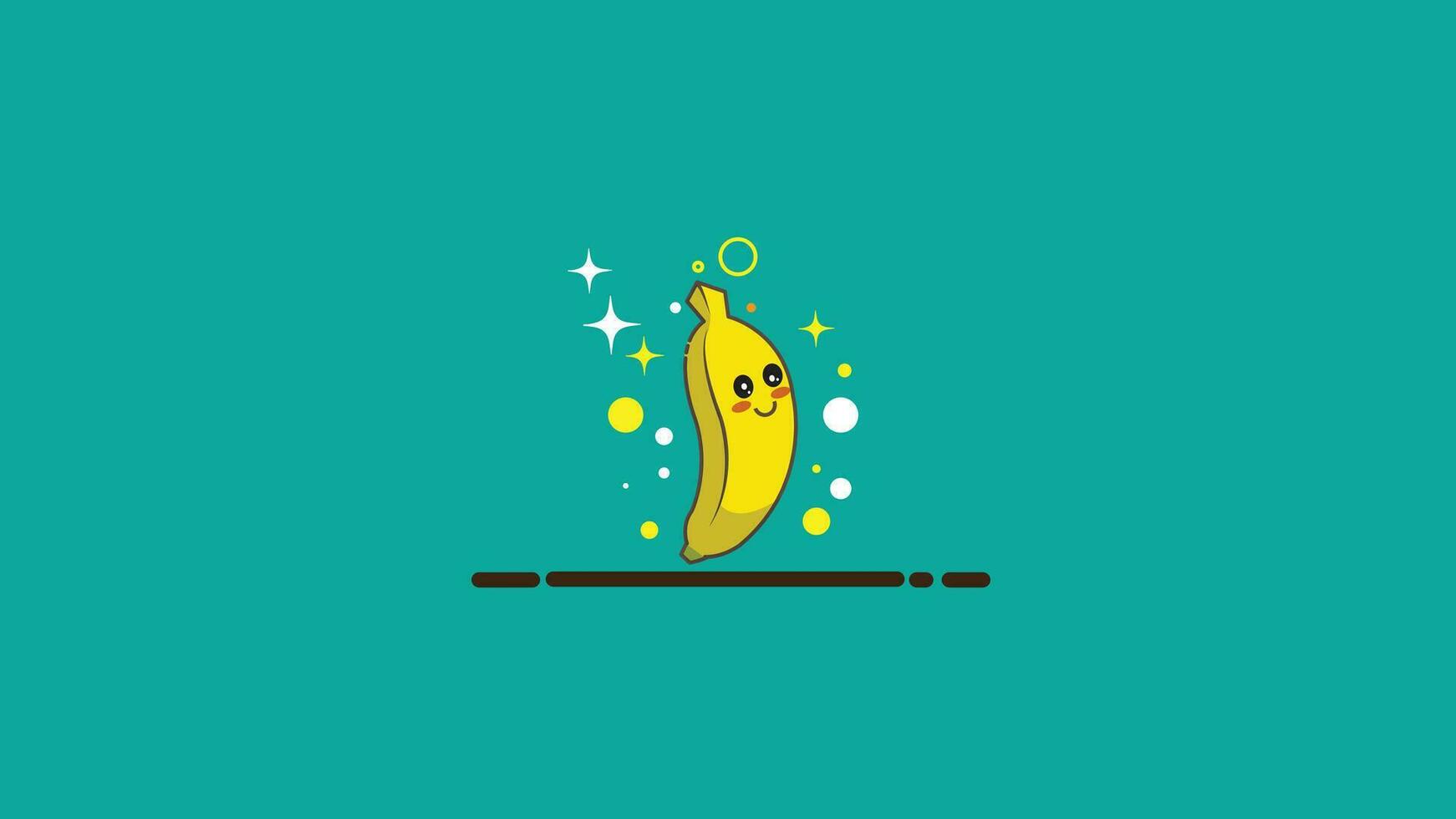 banana personagem Projeto. vetor ilustração isolado em fundo.