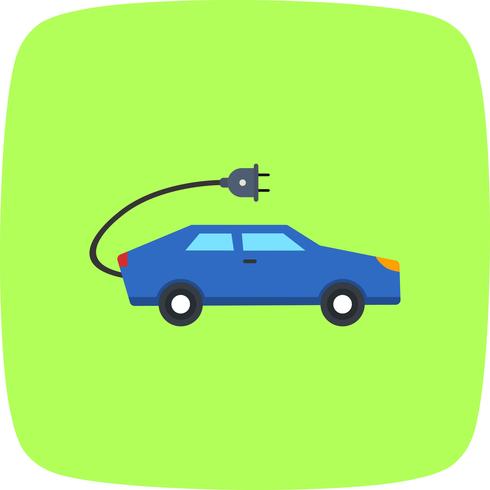 Ícone de vetor de carro elétrico