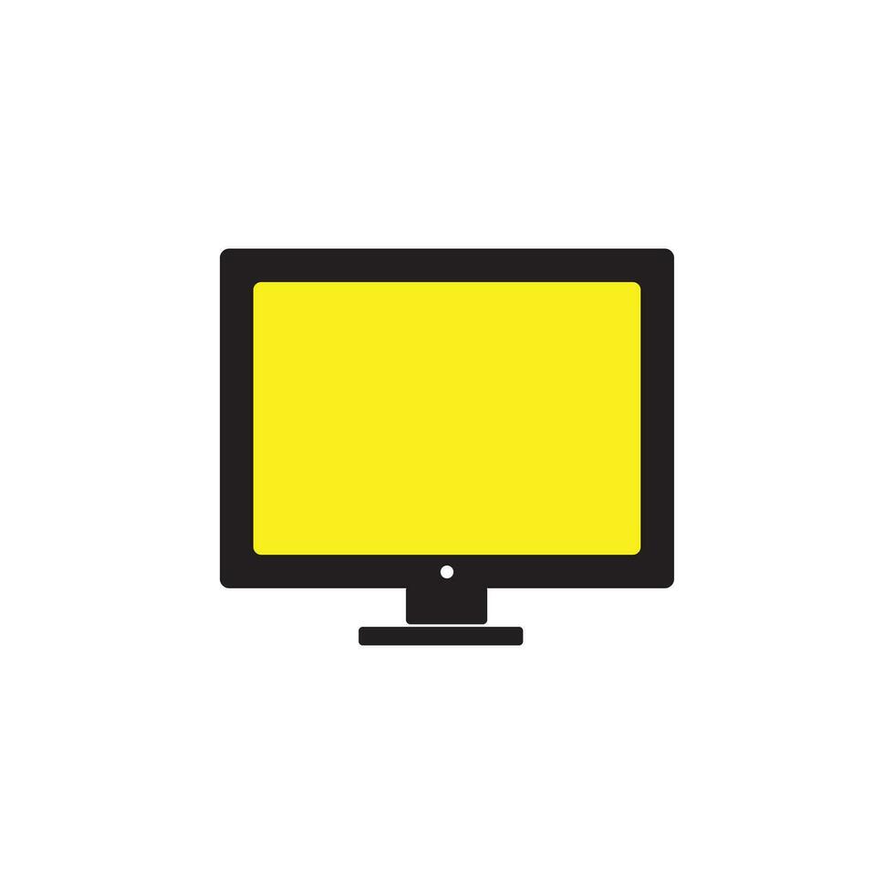 computador monitor vetor símbolo logotipo