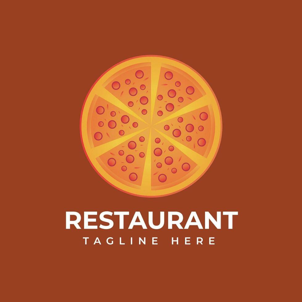 restaurante Comida chefe de cozinha pizza vetor logotipo modelo ilustração