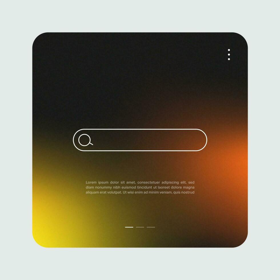 procurar Barra interface com gradiente fundo. pop acima janela vetor ilustração.
