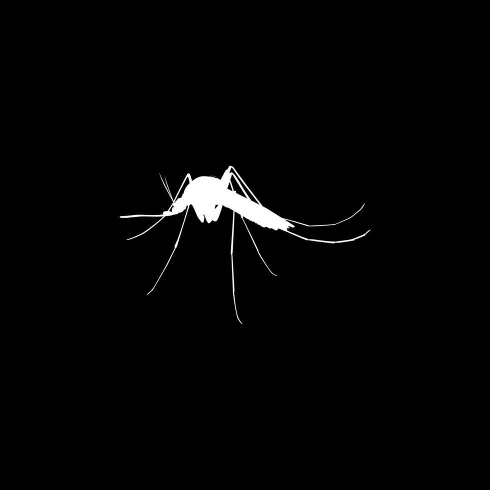 mosquito silhueta, pode usar para arte ilustração pictograma, local na rede Internet, e gráfico Projeto elemento. vetor ilustração