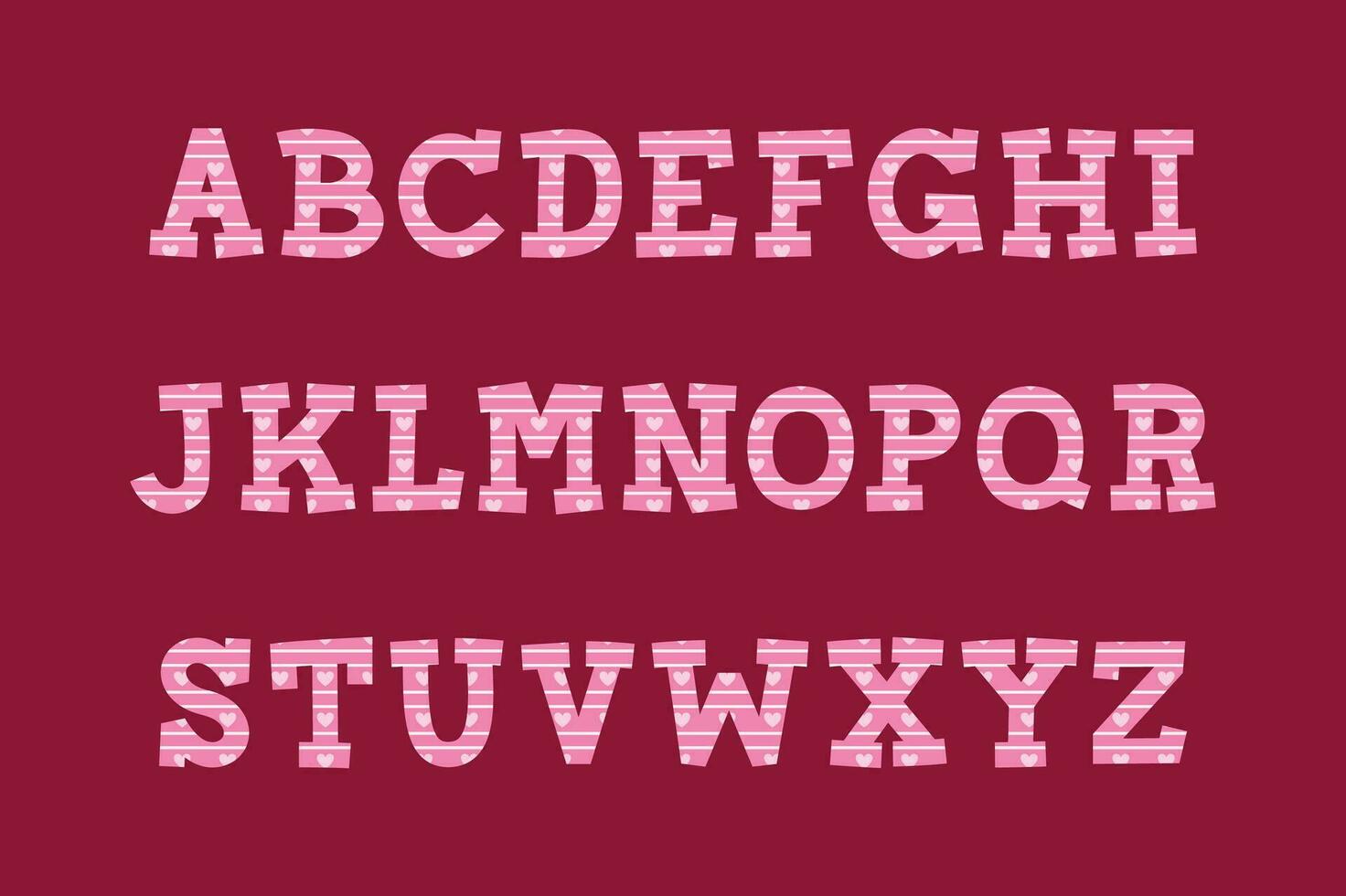 versátil coleção do amor alfabeto cartas para vários usa vetor