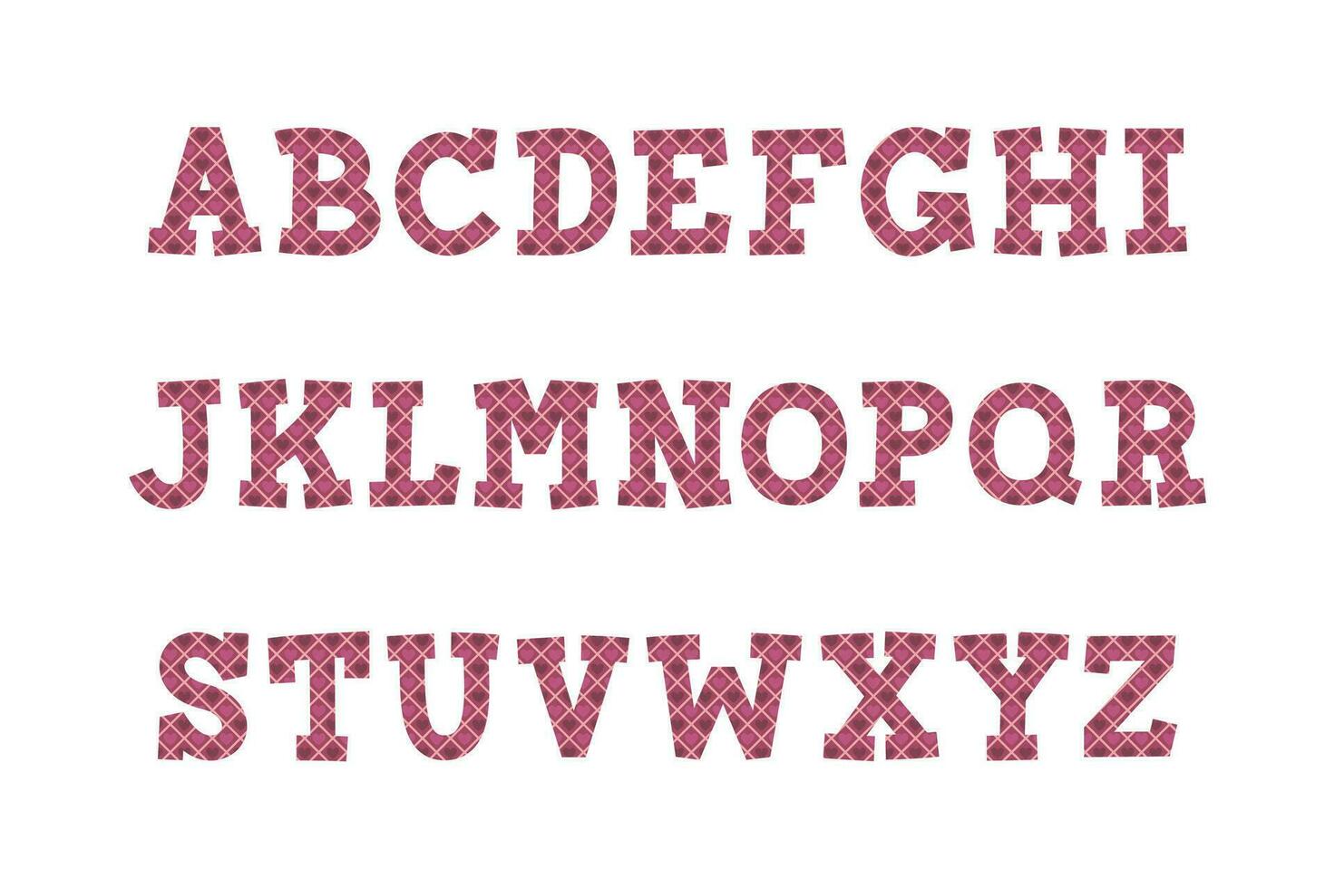 versátil coleção do amoroso linhas alfabeto cartas para vários usa vetor