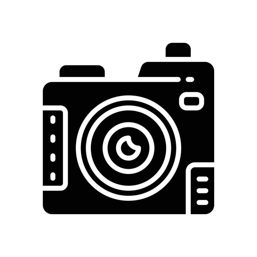 Câmera ícone. vetor glifo ícone para seu local na rede Internet, móvel, apresentação, e logotipo Projeto.
