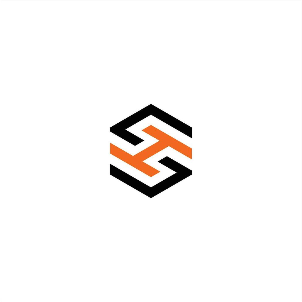 carta h hexágono ícone logotipo Projeto conceito vetor
