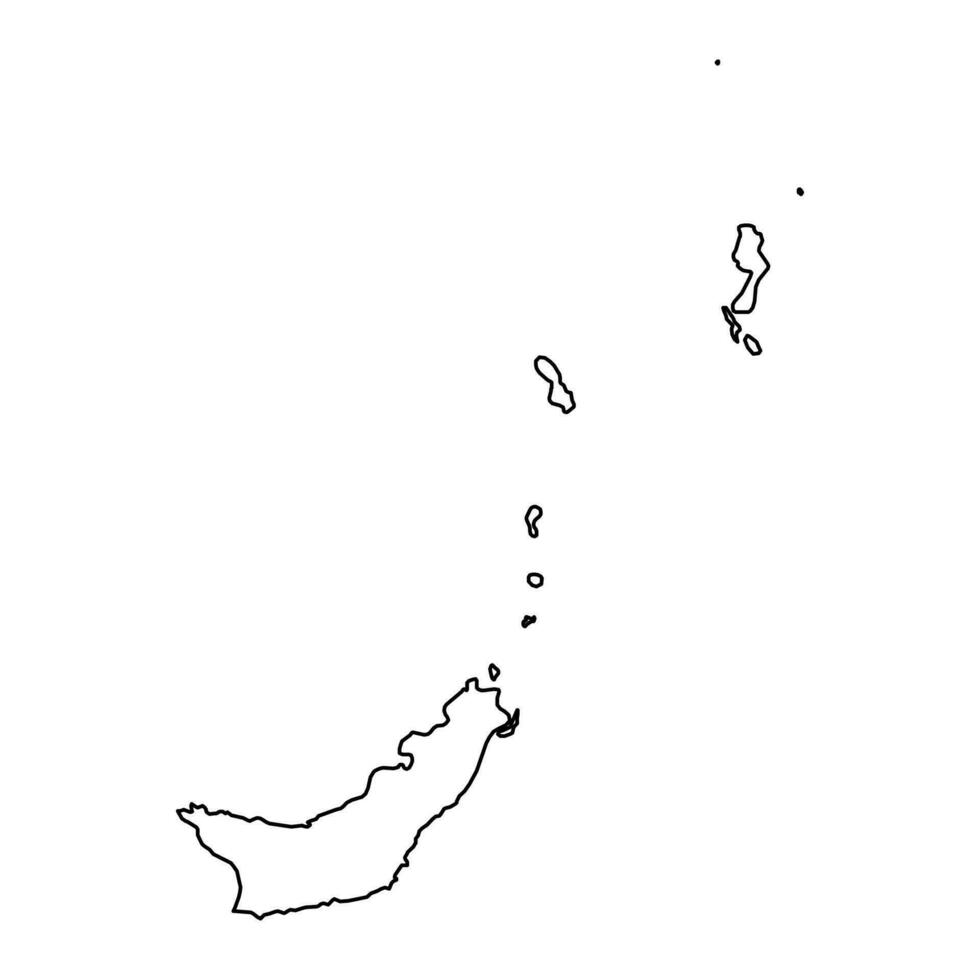 norte sulawesi província mapa, administrativo divisão do Indonésia. vetor ilustração.