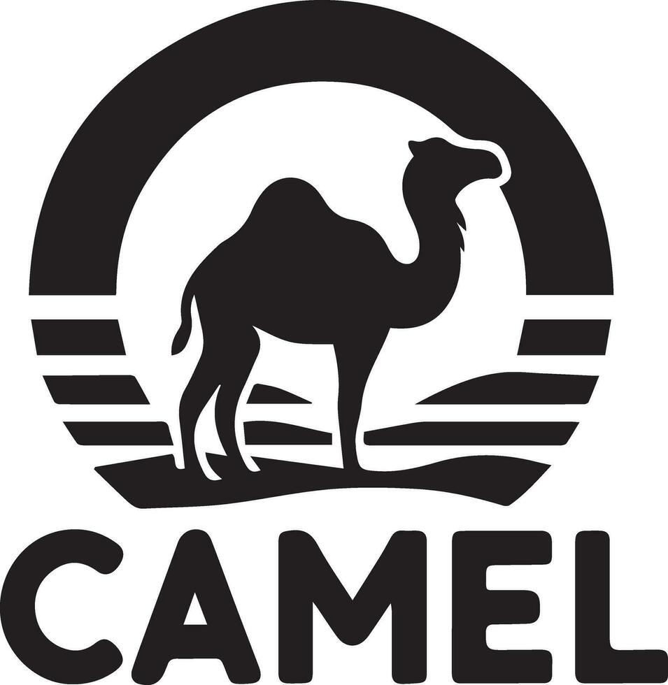 camelo logotipo vetor arte ilustração, camelo logotipo conceito, camelo animal logotipo silhueta 13