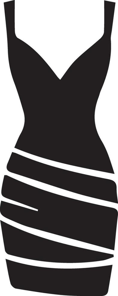 fêmea vestir vetor arte ilustração Preto cor silhueta 34